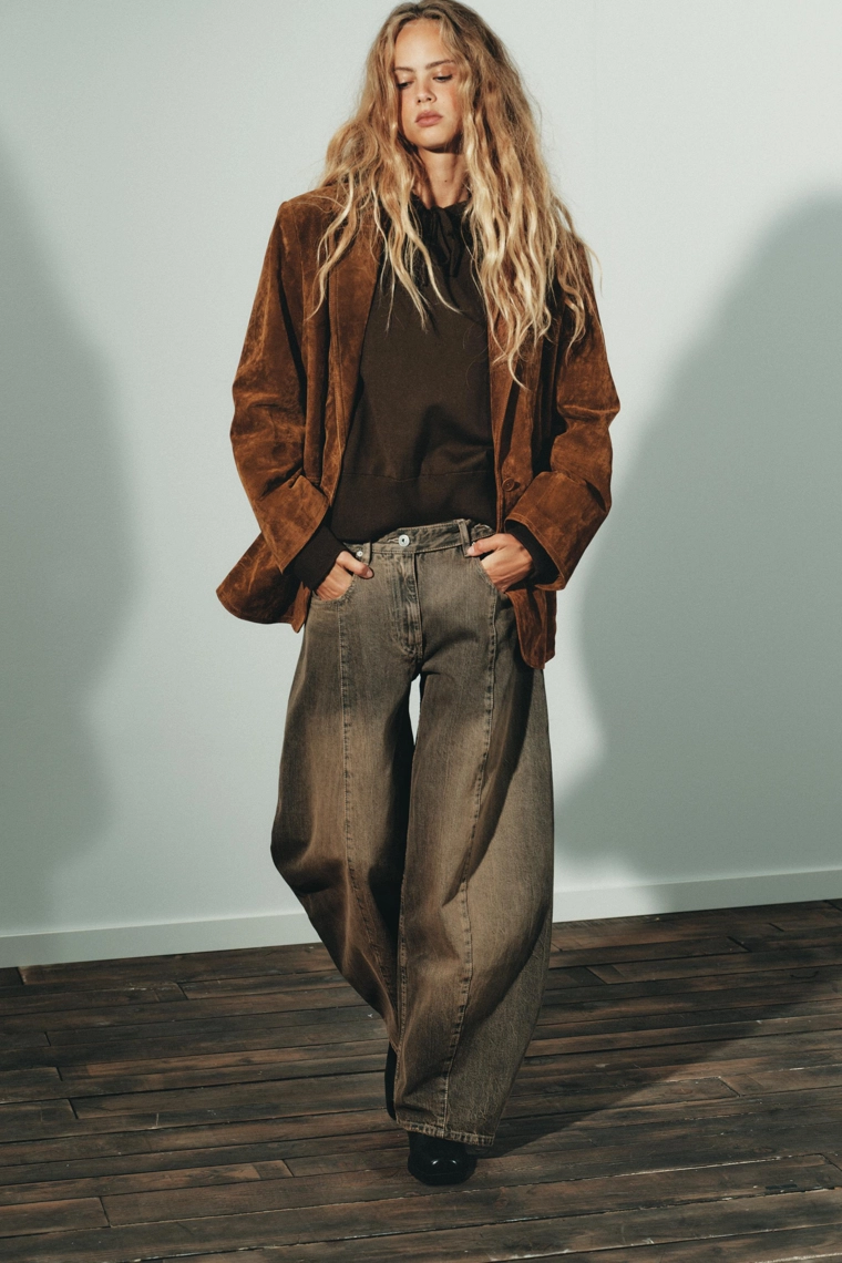 ДЖИНСЫ TRF OVERSIZE С ВЫСОКОЙ ПОСАДКОЙ