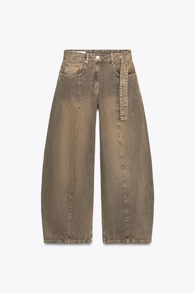 ДЖИНСЫ TRF OVERSIZE С ВЫСОКОЙ ПОСАДКОЙ