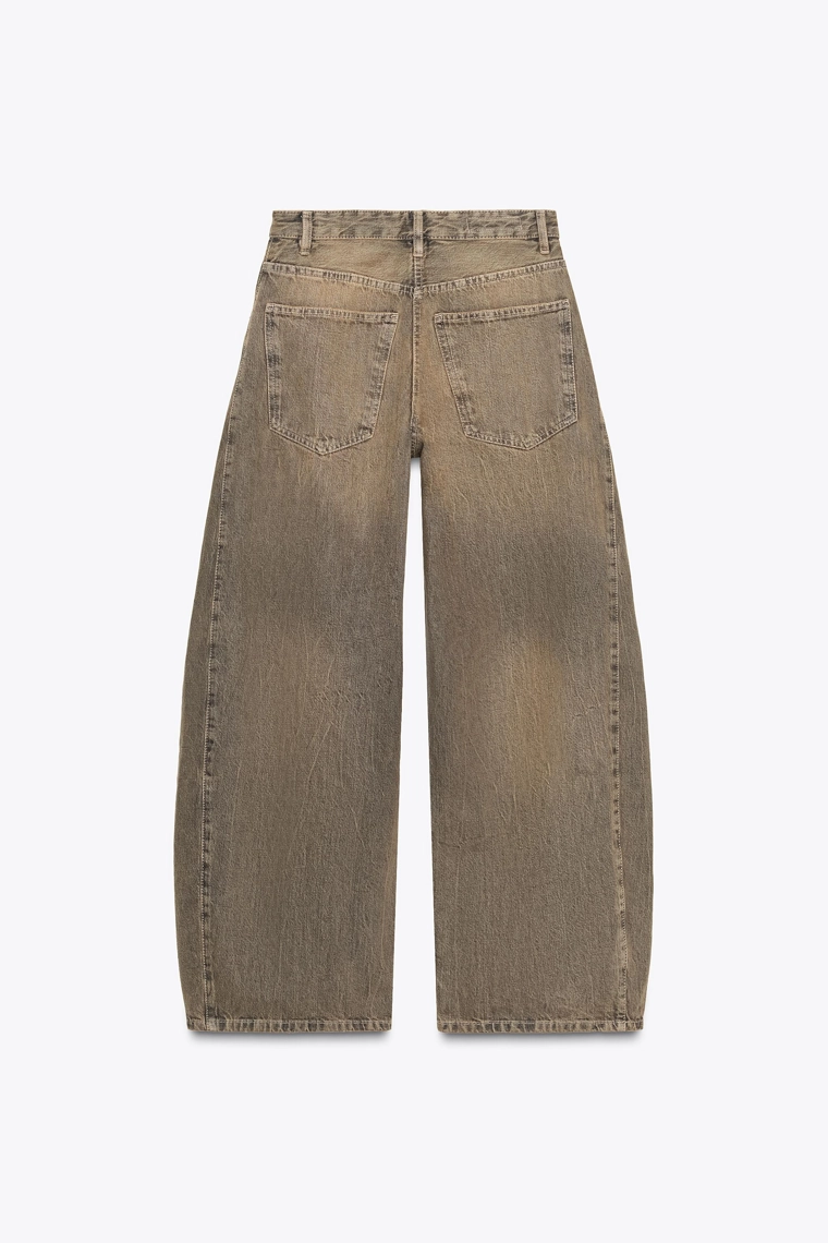 ДЖИНСЫ TRF OVERSIZE С ВЫСОКОЙ ПОСАДКОЙ