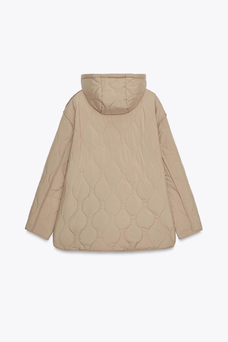 СТЕГАНАЯ КУРТКА С КАПЮШОНОМ WATER REPELLENT