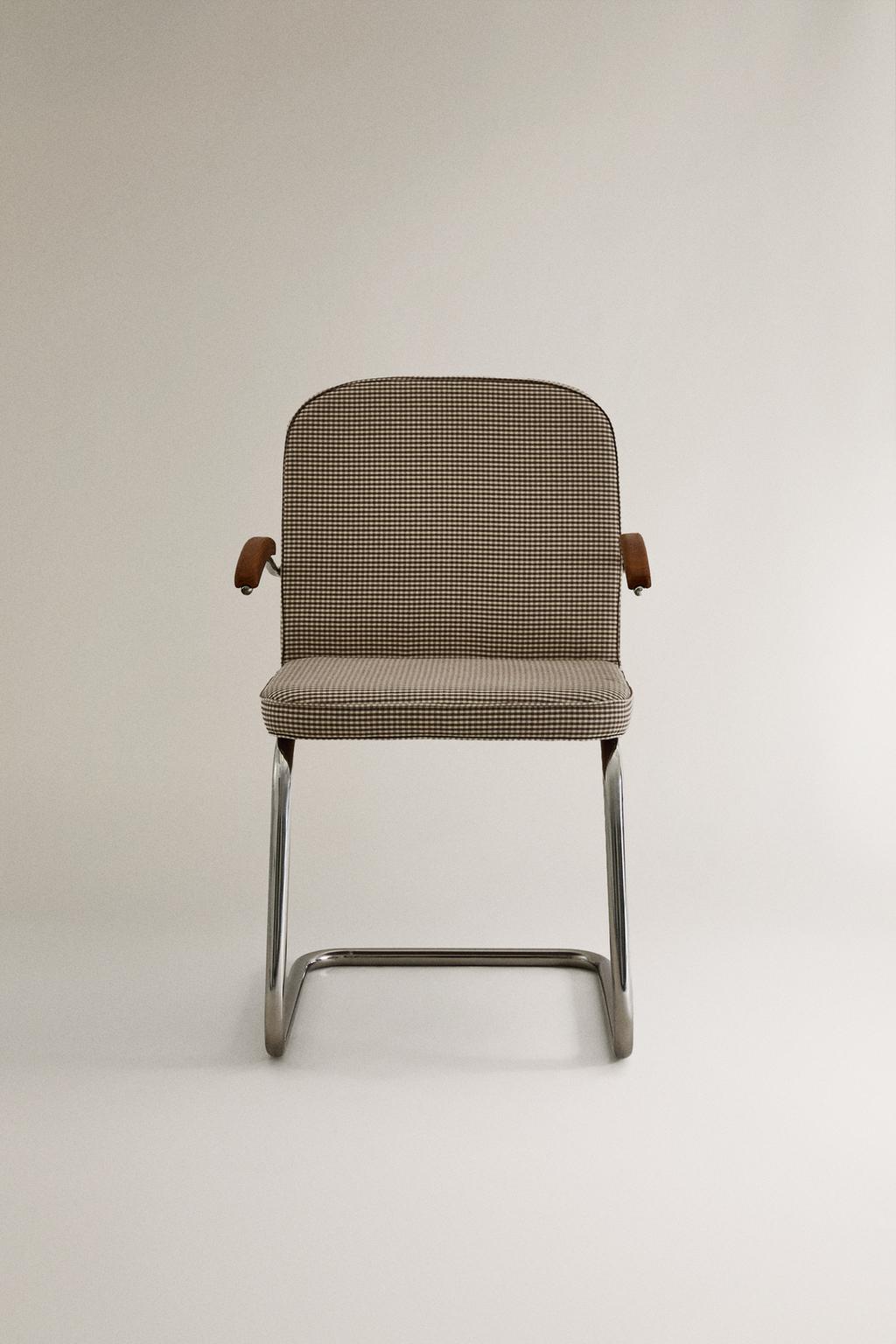 Детский винтажный хромированный стул