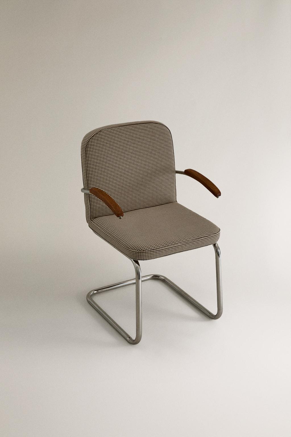 Детский винтажный хромированный стул