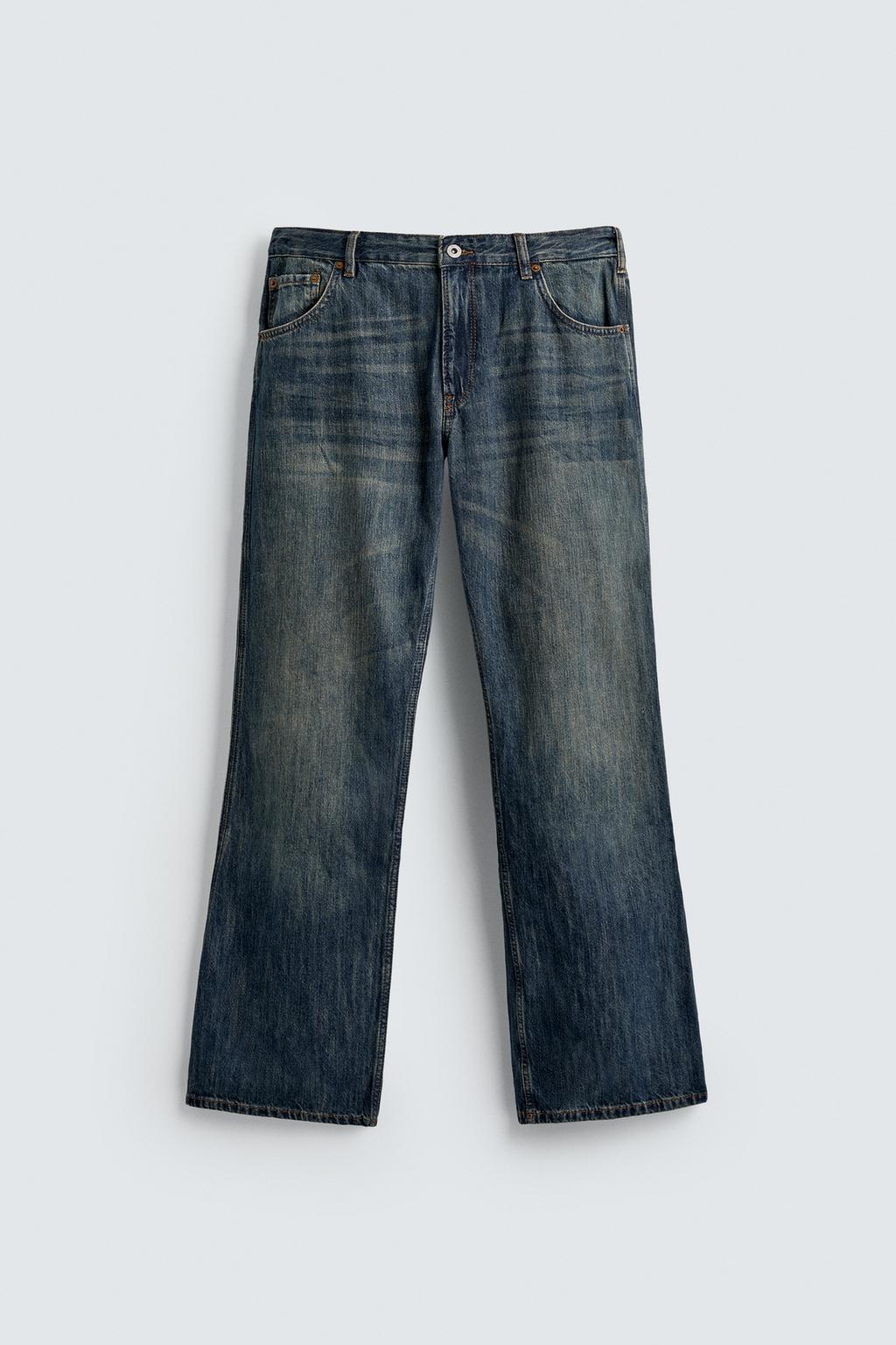 ДЖИНСЫ FLARE FIT С ЗАНИЖЕННОЙ ТАЛИЕЙ