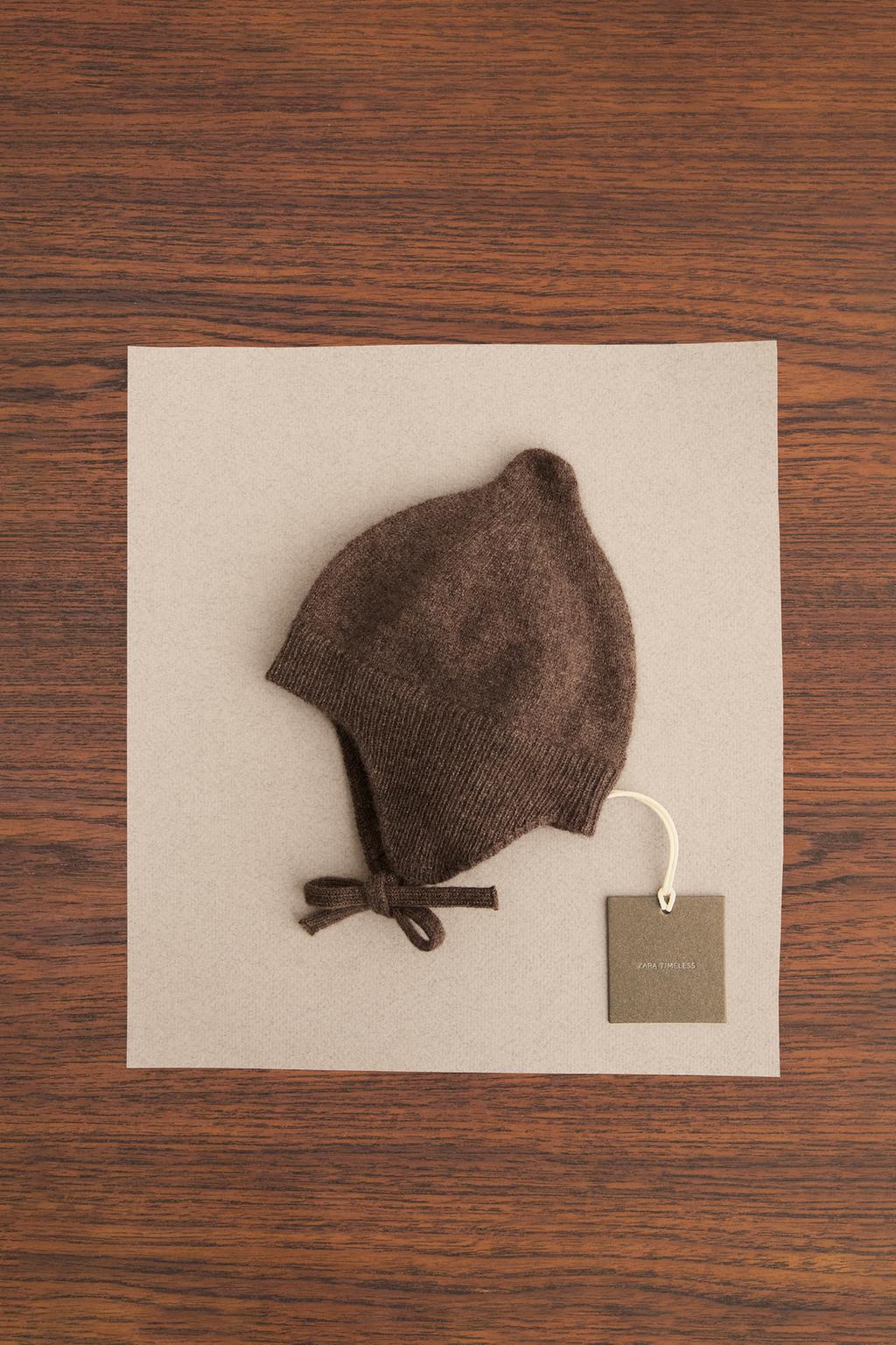 ZARA TIMELESS - ШАПКА ИЗ 100% КАШЕМИРА