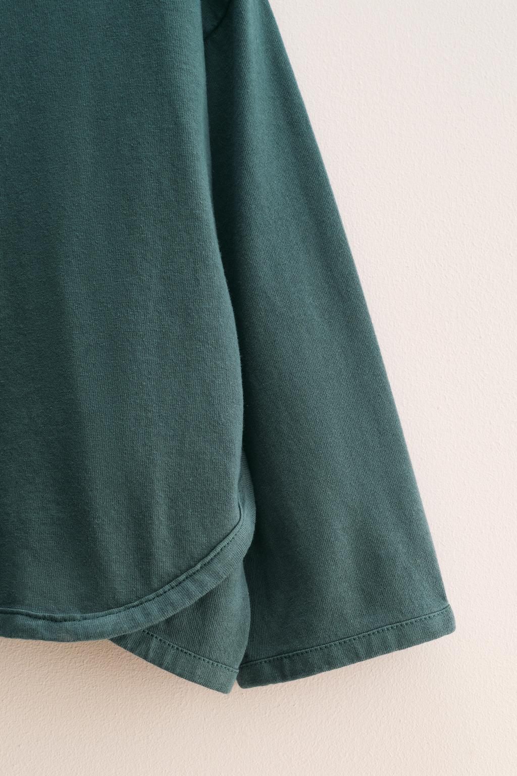 ZARA TIMELESS - ОДНОТОННАЯ ФУТБОЛКА С ОКАНТОВКОЙ