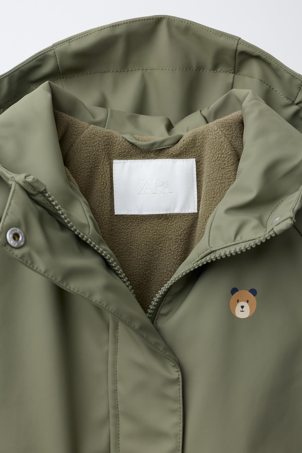 ПРОРЕЗИНЕННЫЙ ДОЖДЕВИК WATER RESISTANT С ФЛИСОВОЙ ПОДКЛАДКОЙ