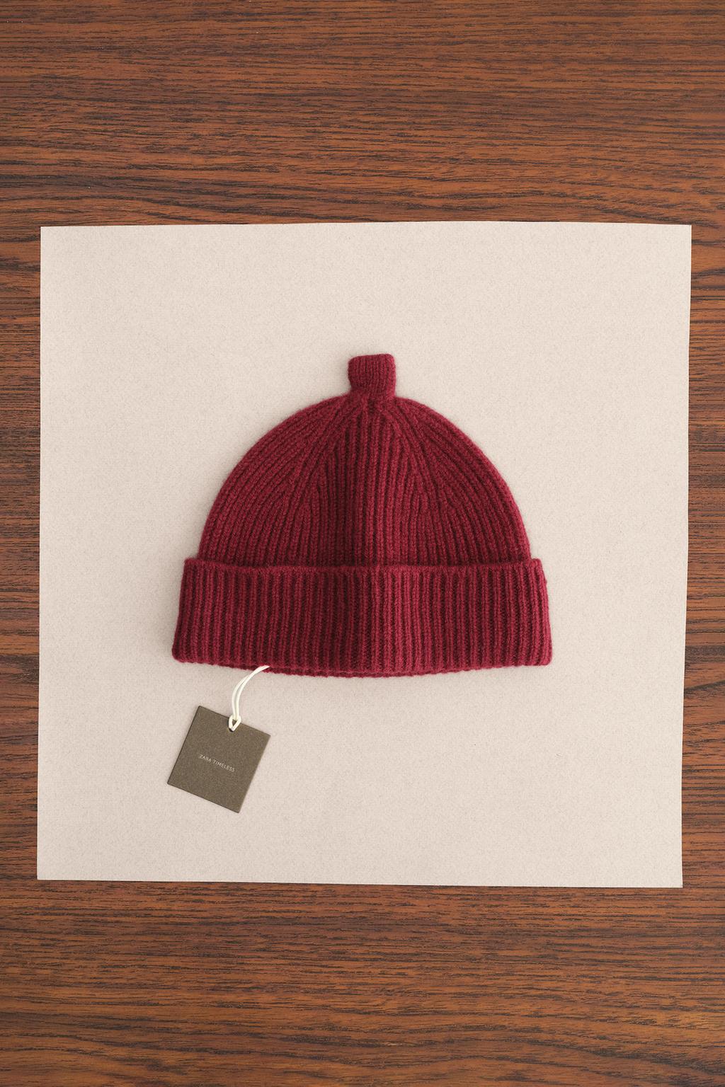 ZARA TIMELESS — ШАПКА ИЗ 100% ШЕРСТИ