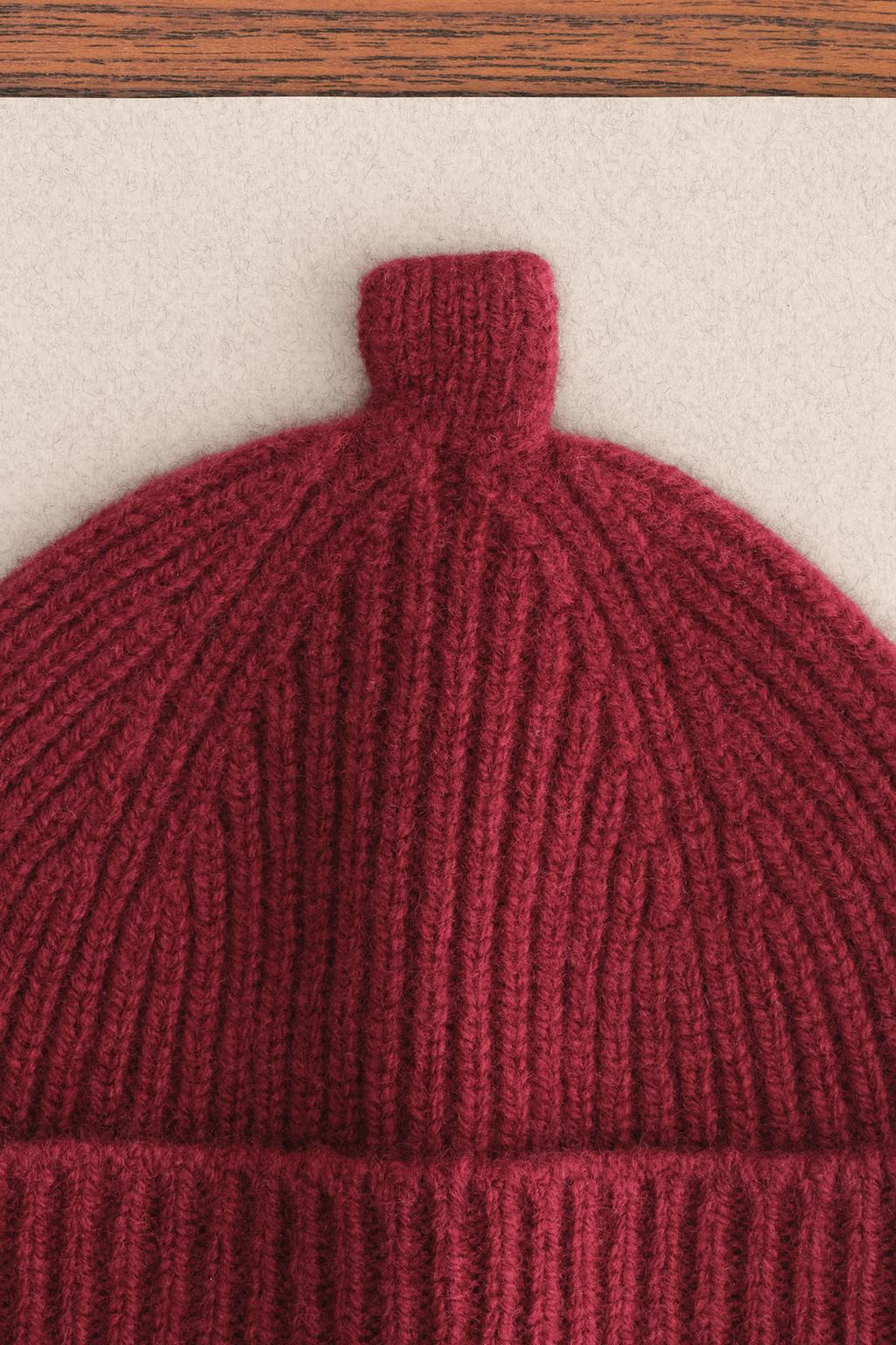 ZARA TIMELESS — ШАПКА ИЗ 100% ШЕРСТИ