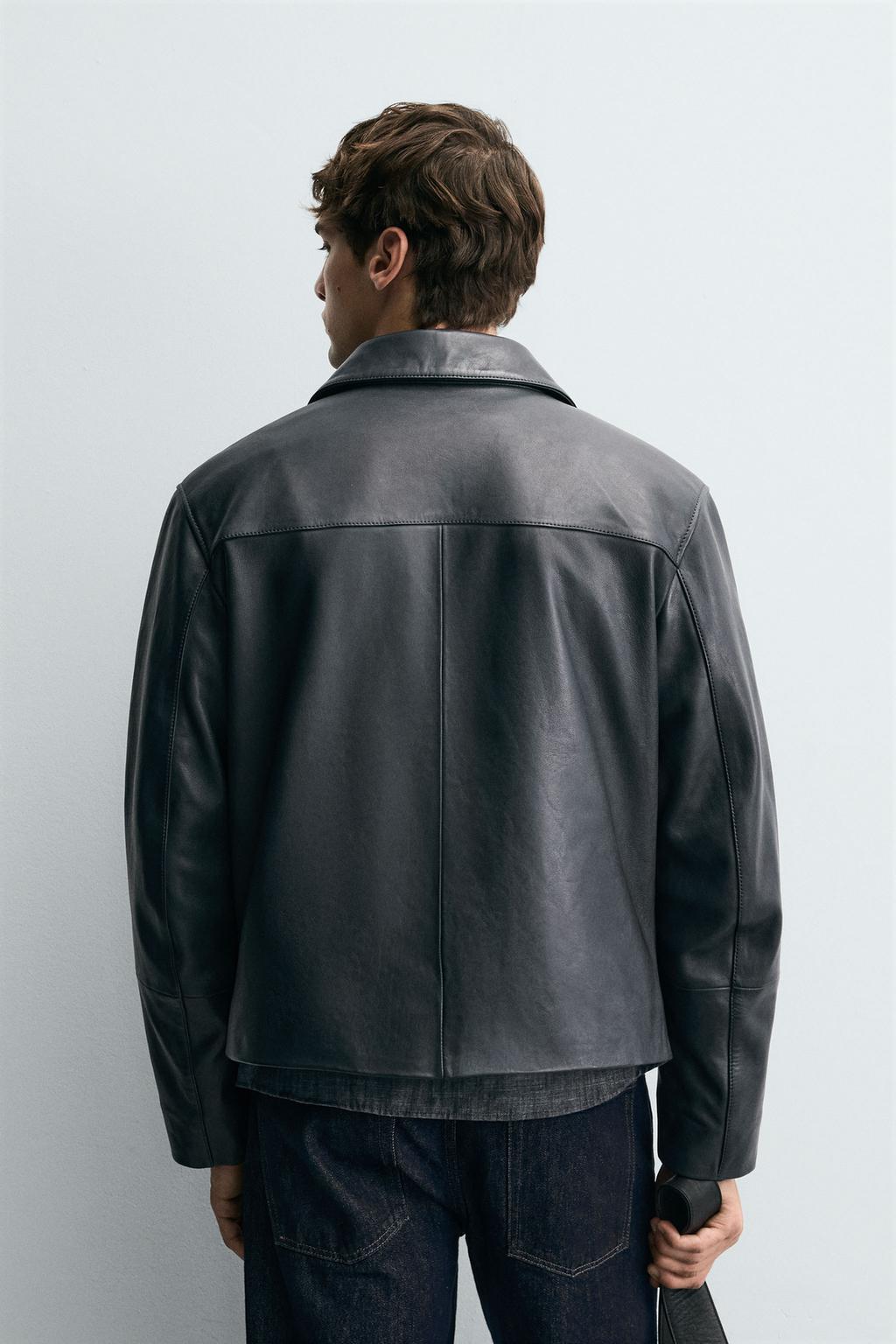 КОЖАНАЯ КУРТКА BOXY FIT