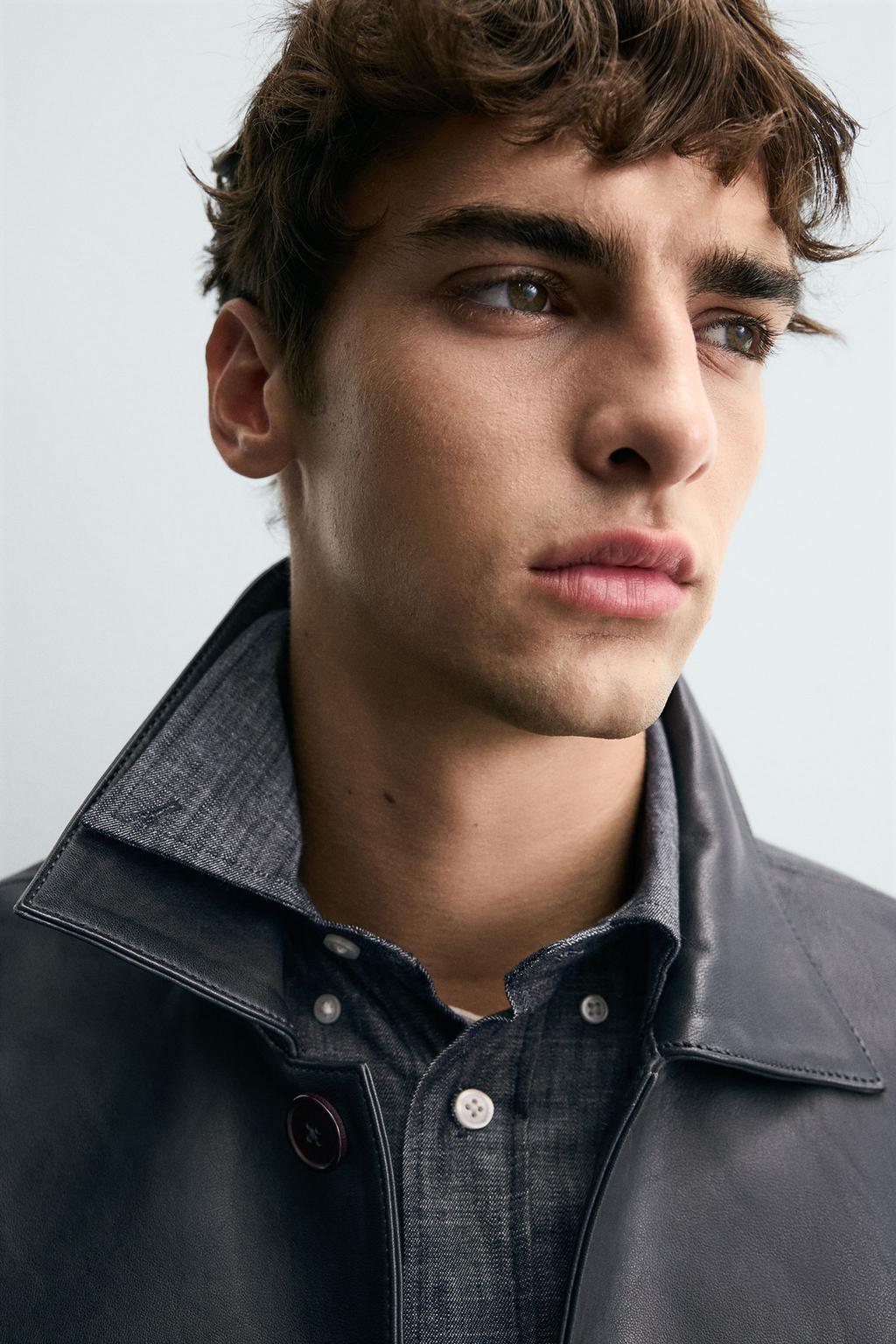 КОЖАНАЯ КУРТКА BOXY FIT