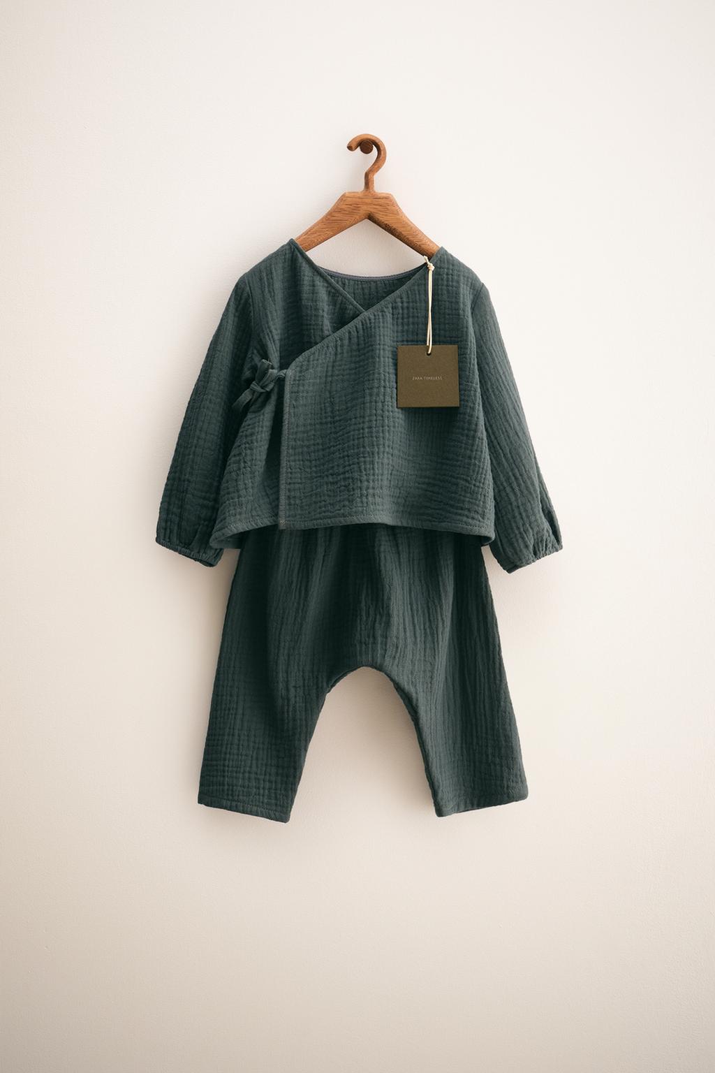 ZARA TIMELESS - ОДНОТОННЫЙ ТЕКСТУРНЫЙ КОМПЛЕКТ