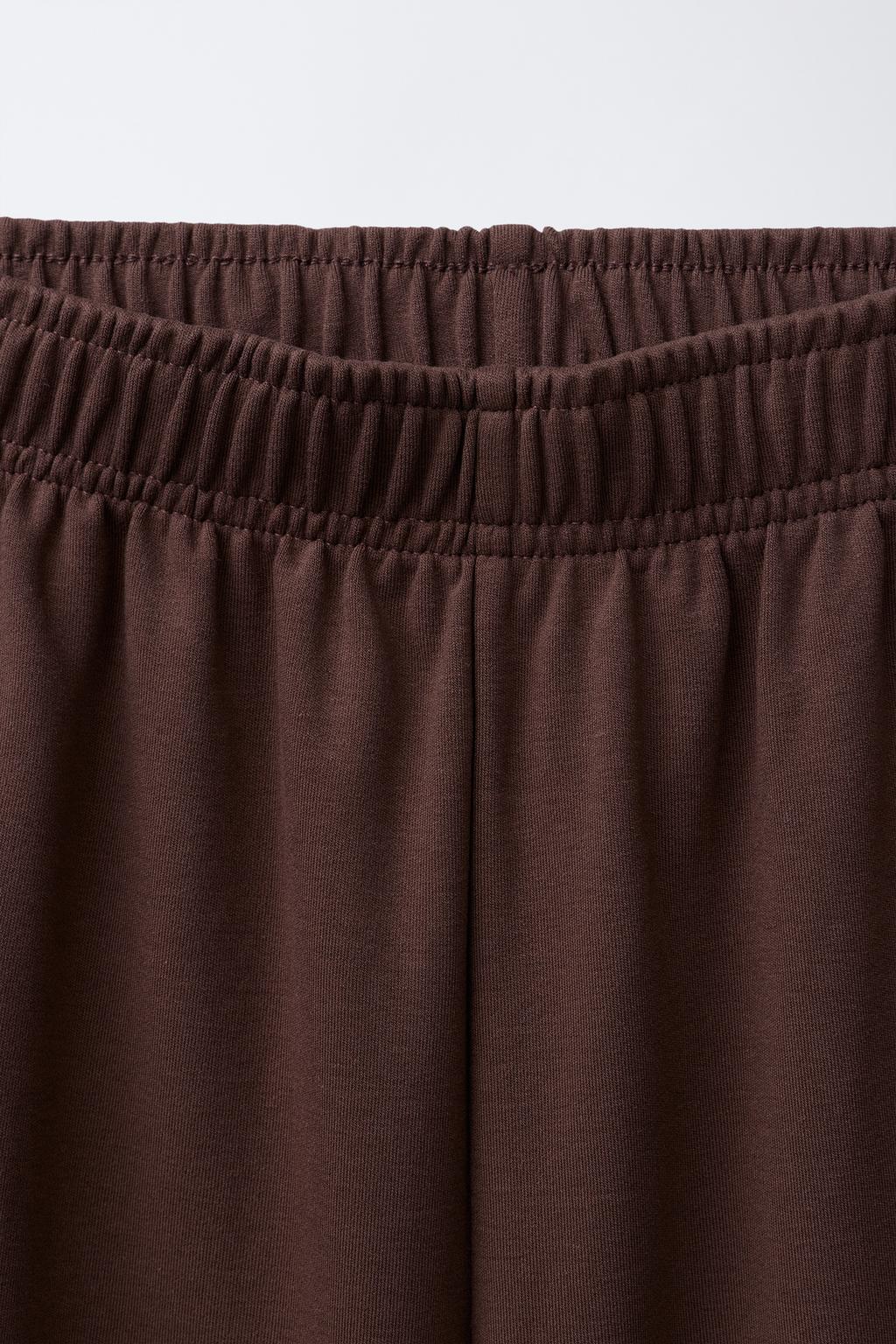 КОМПЛЕКТ ИЗ ТОЛСТОВКИ И БРЮК WIDE LEG ИЗ ФЛИСА, ОДНОТОННЫЙ