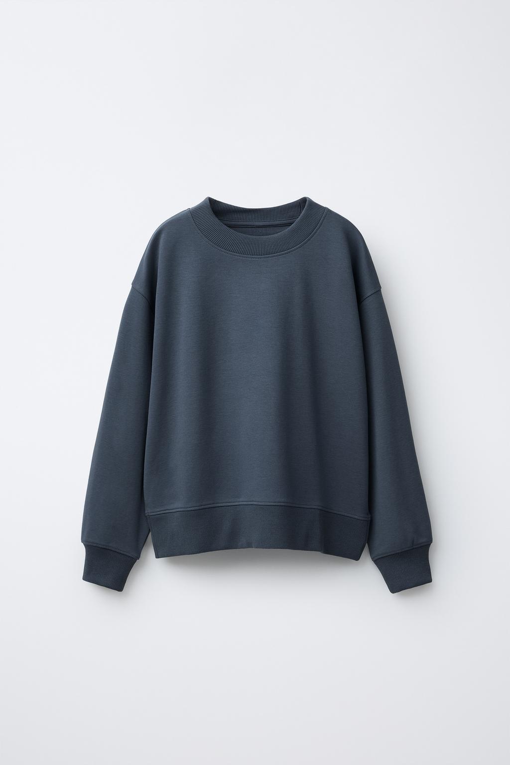 КОМПЛЕКТ ИЗ ТОЛСТОВКИ И БРЮК WIDE LEG ИЗ ФЛИСА, ОДНОТОННЫЙ