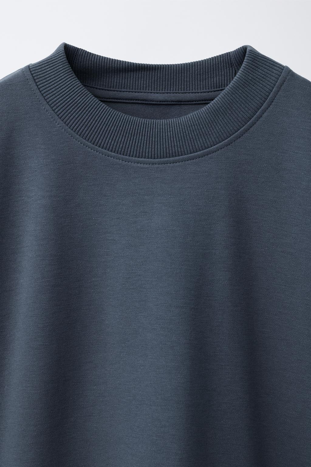 КОМПЛЕКТ ИЗ ТОЛСТОВКИ И БРЮК WIDE LEG ИЗ ФЛИСА, ОДНОТОННЫЙ