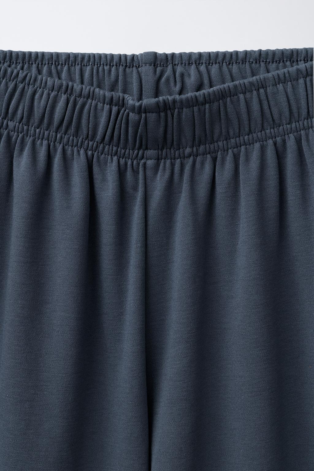 КОМПЛЕКТ ИЗ ТОЛСТОВКИ И БРЮК WIDE LEG ИЗ ФЛИСА, ОДНОТОННЫЙ