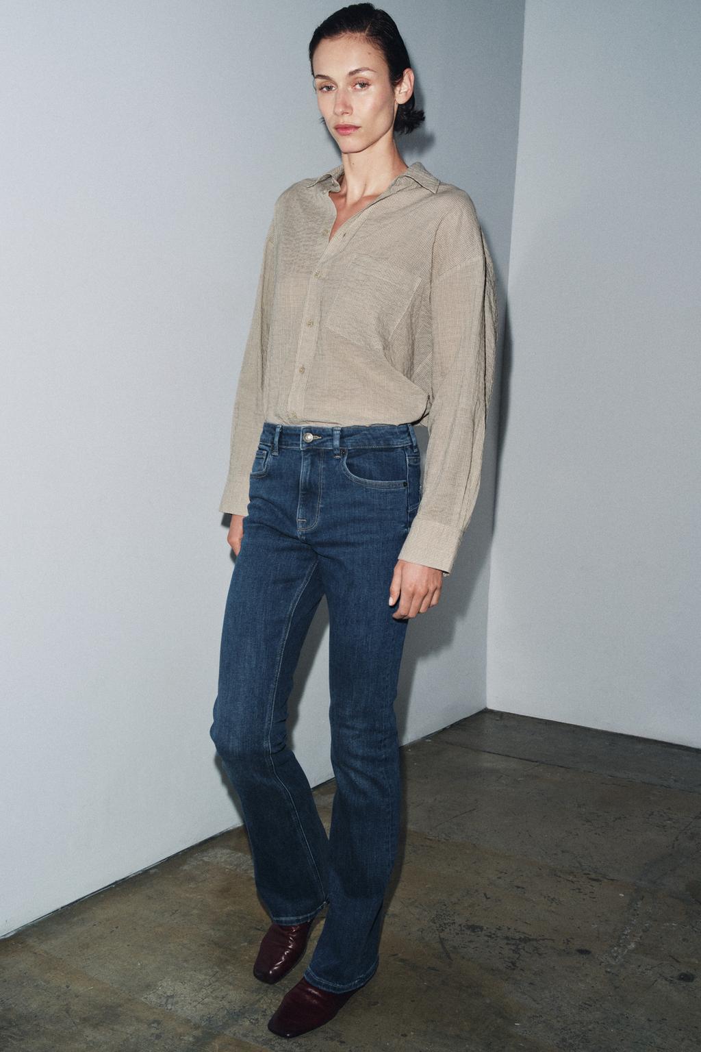 ДЖИНСЫ BOOTCUT С ВЫСОКОЙ ПОСАДКОЙ — ZW COLLECTION