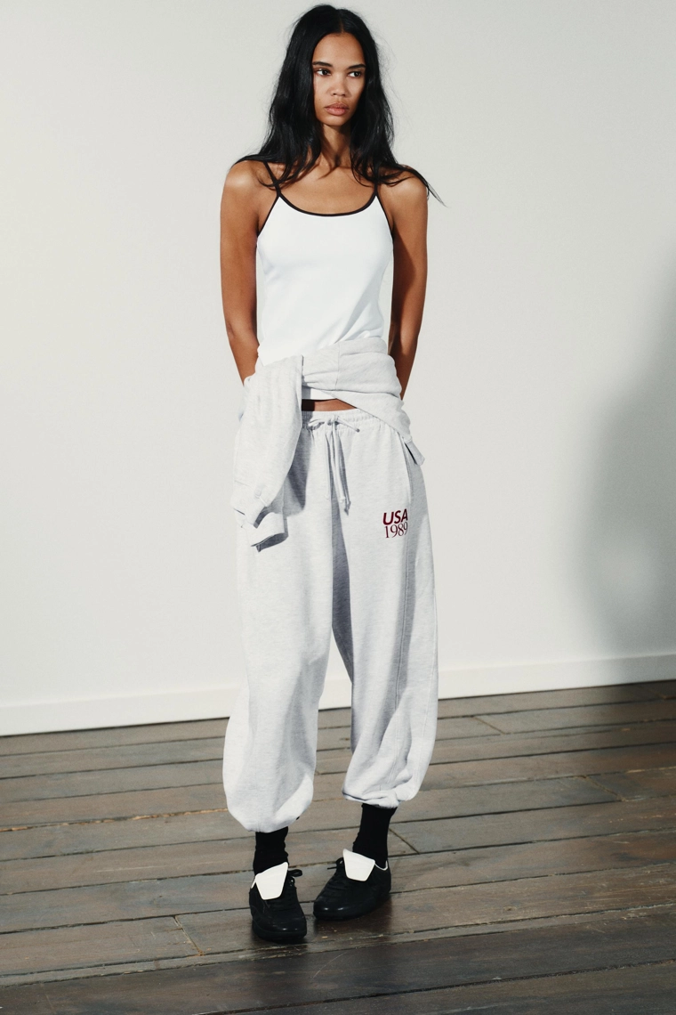 TEXT JOGGING TROUSERS