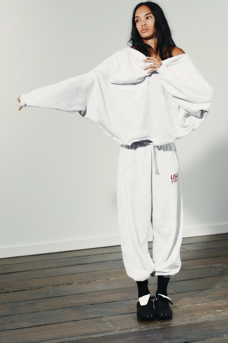 TEXT JOGGING TROUSERS