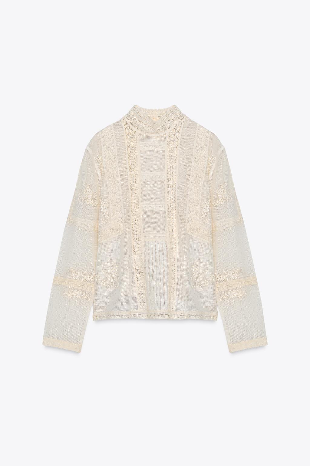 РОМАНТИЧНАЯ БЛУЗА С КРУЖЕВОМ — ZW COLLECTION