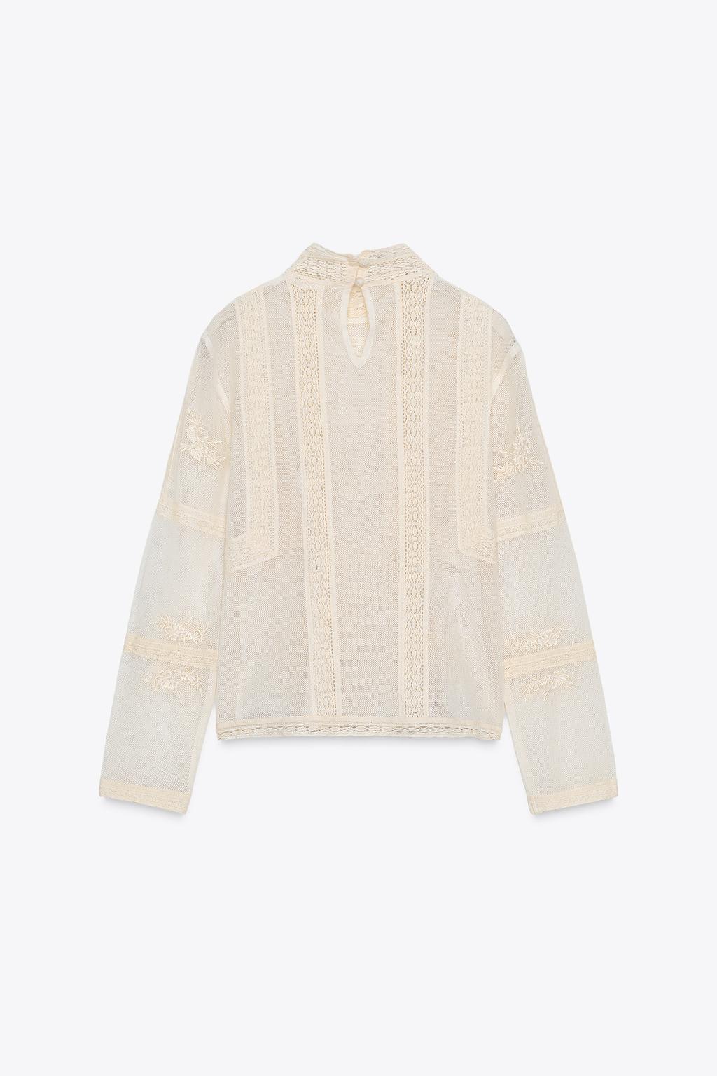 РОМАНТИЧНАЯ БЛУЗА С КРУЖЕВОМ — ZW COLLECTION