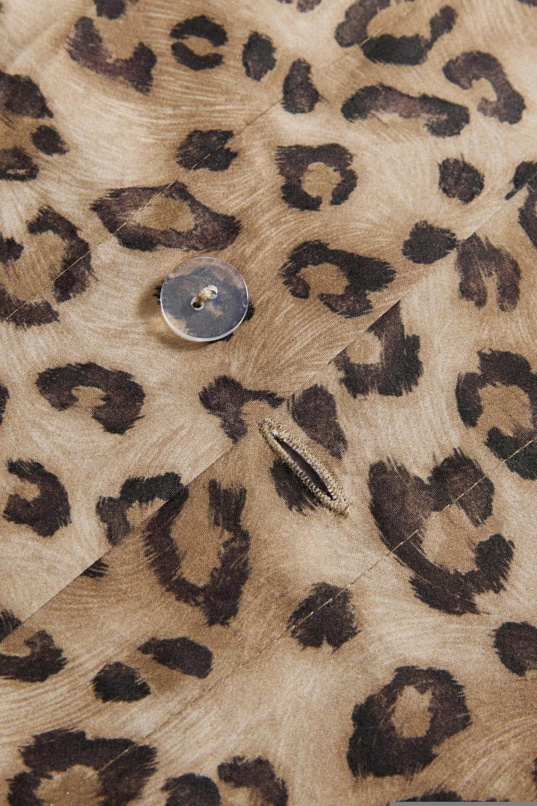 Леопардовое платье