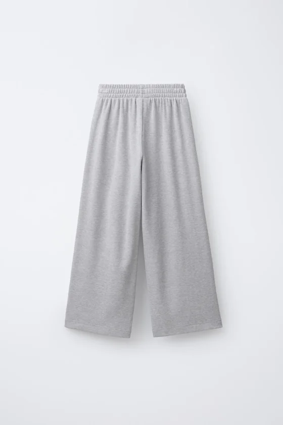 БРЮКИ WIDE LEG ИЗ МЯГКОЙ ТКАНИ