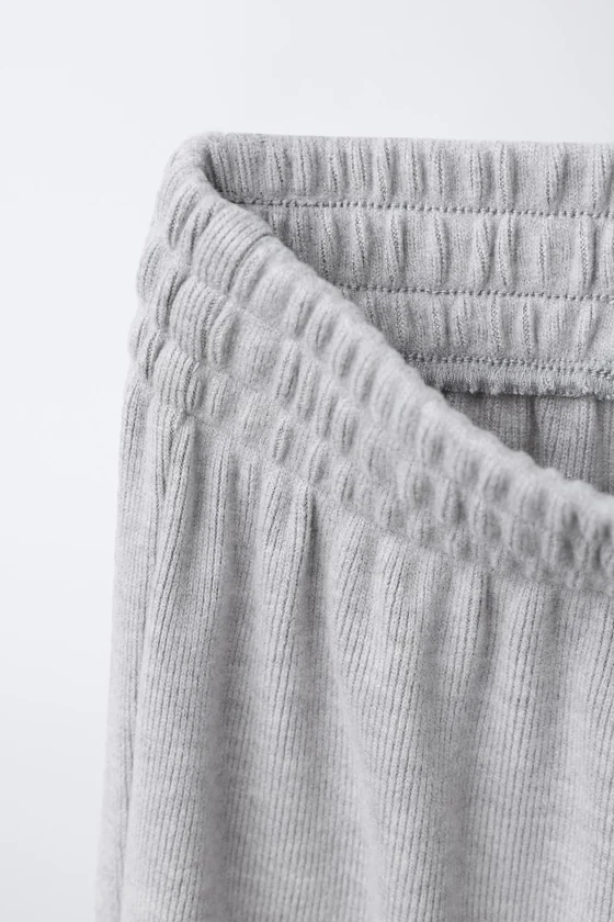 БРЮКИ WIDE LEG ИЗ МЯГКОЙ ТКАНИ