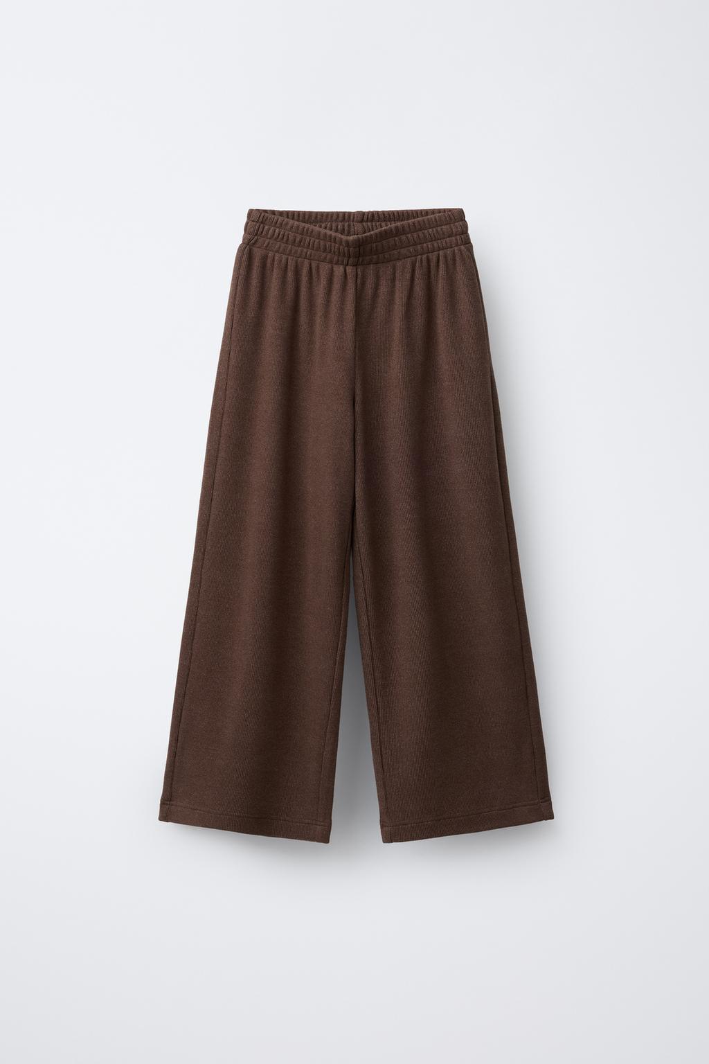 БРЮКИ WIDE LEG ИЗ МЯГКОЙ ТКАНИ