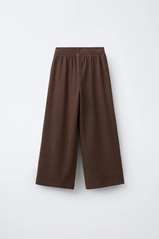 БРЮКИ WIDE LEG ИЗ МЯГКОЙ ТКАНИ