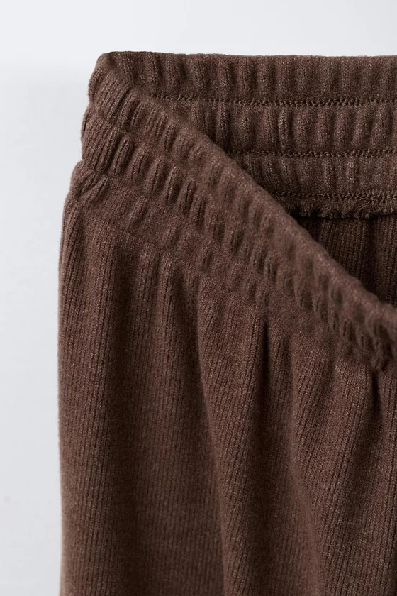 БРЮКИ WIDE LEG ИЗ МЯГКОЙ ТКАНИ