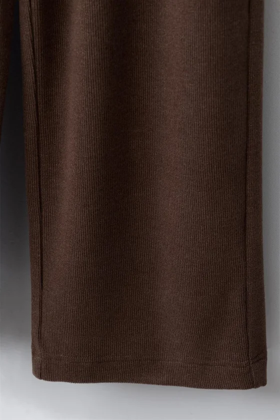 БРЮКИ WIDE LEG ИЗ МЯГКОЙ ТКАНИ