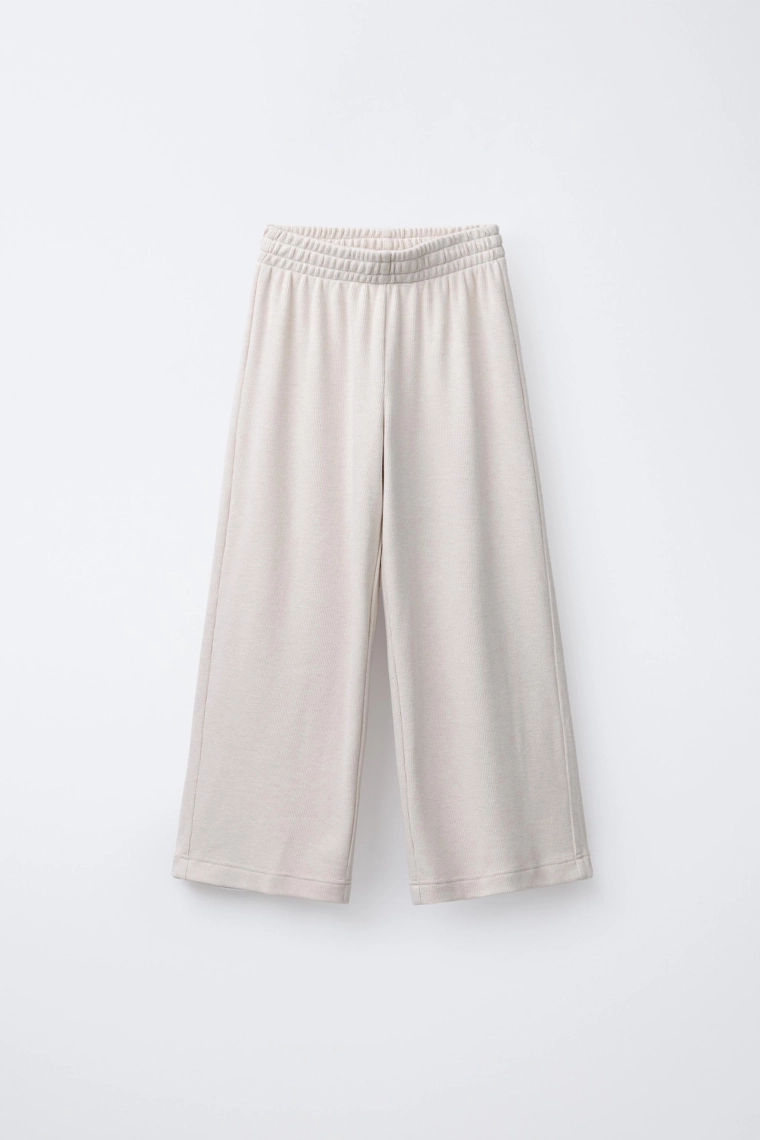 БРЮКИ WIDE LEG ИЗ МЯГКОЙ ТКАНИ