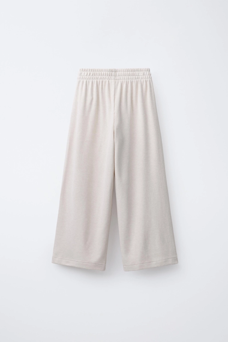 БРЮКИ WIDE LEG ИЗ МЯГКОЙ ТКАНИ