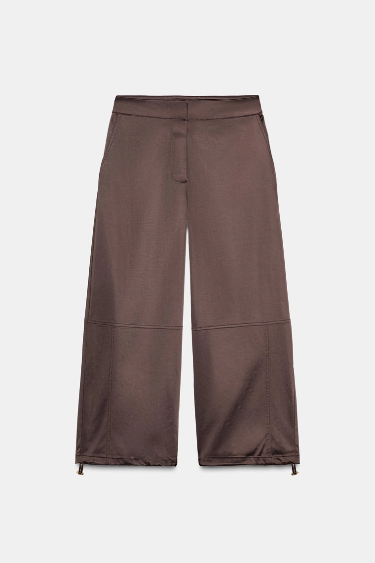 ШИРОКИЕ БРЮКИ ИЗ АТЛАСА