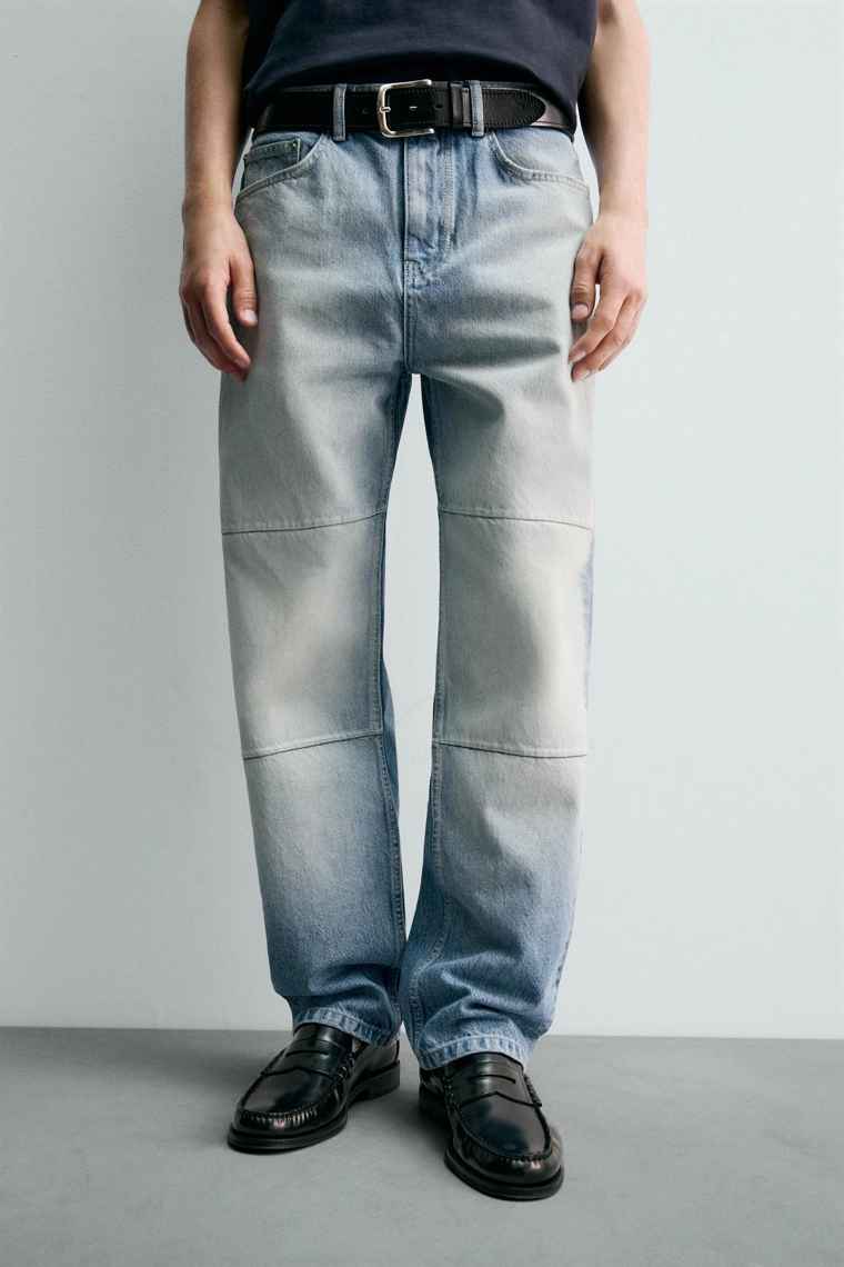 ДЖИНСЫ STRAIGHT FIT С ОТСТРОЧКОЙ