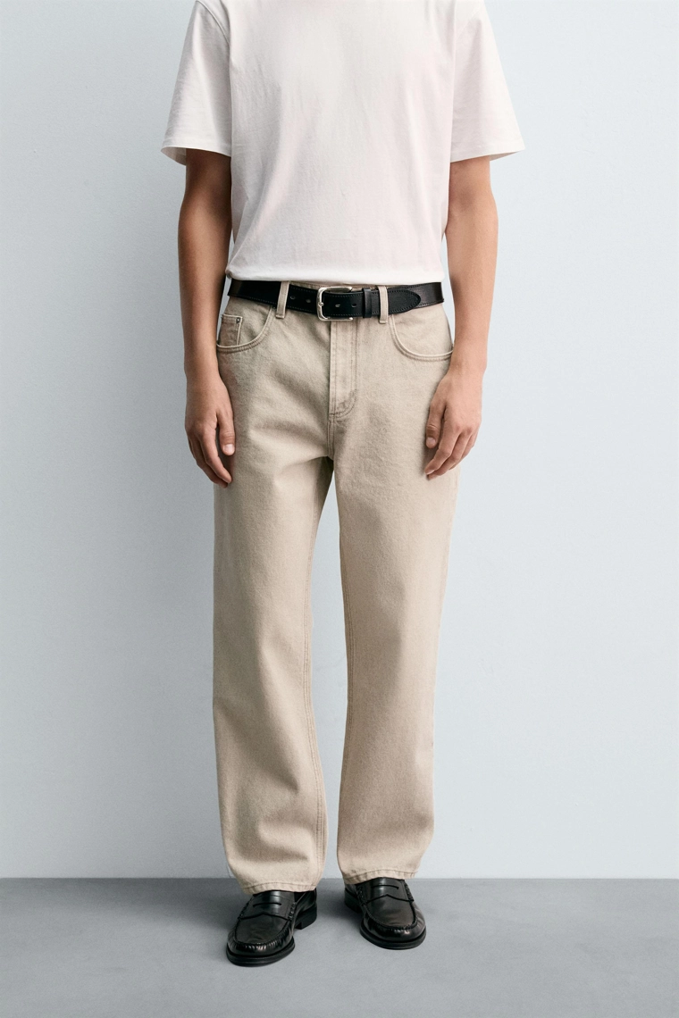 ДЖИНСЫ STRAIGHT FIT С ПРИНТОМ