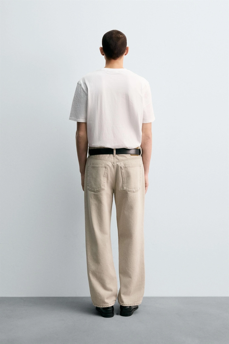 ДЖИНСЫ STRAIGHT FIT С ПРИНТОМ