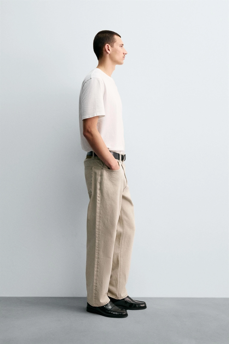 ДЖИНСЫ STRAIGHT FIT С ПРИНТОМ