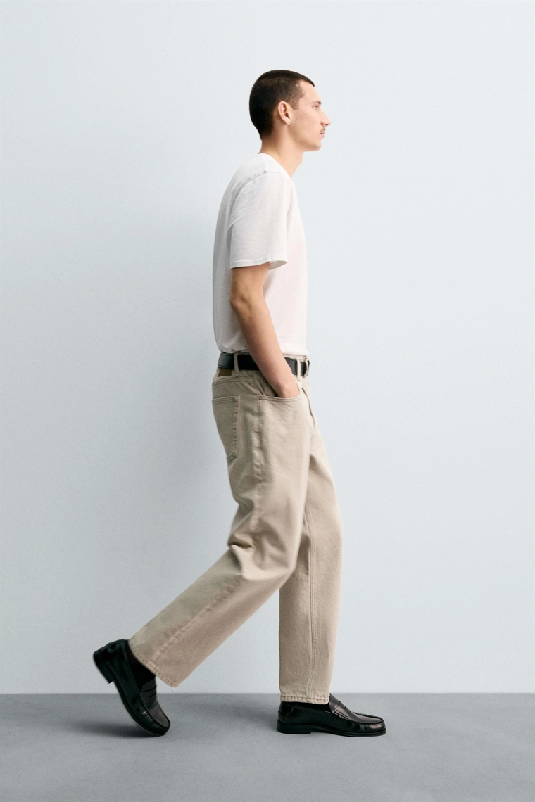 ДЖИНСЫ STRAIGHT FIT С ПРИНТОМ