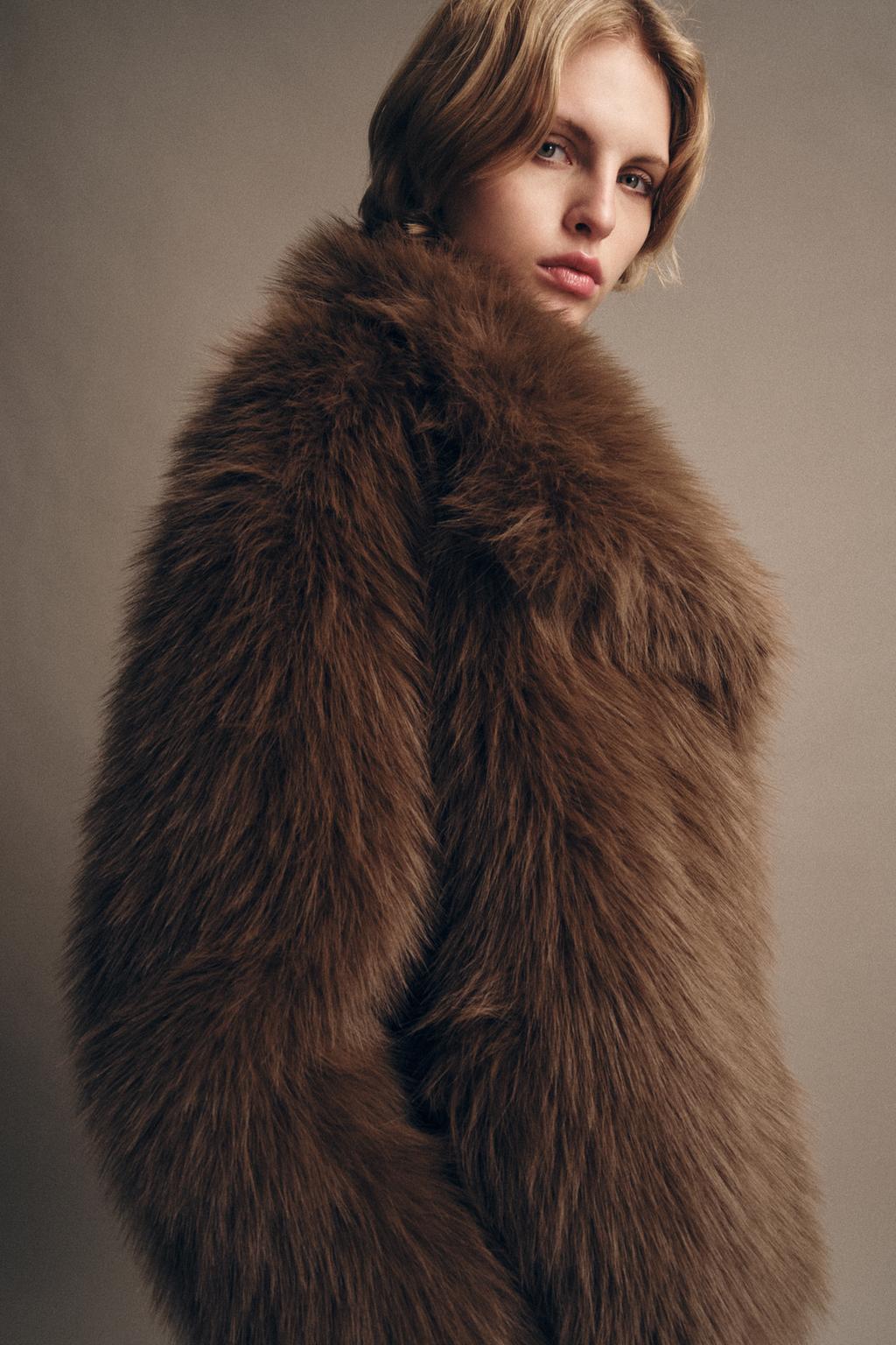 ZW COLLECTION FAUX FUR JACKET