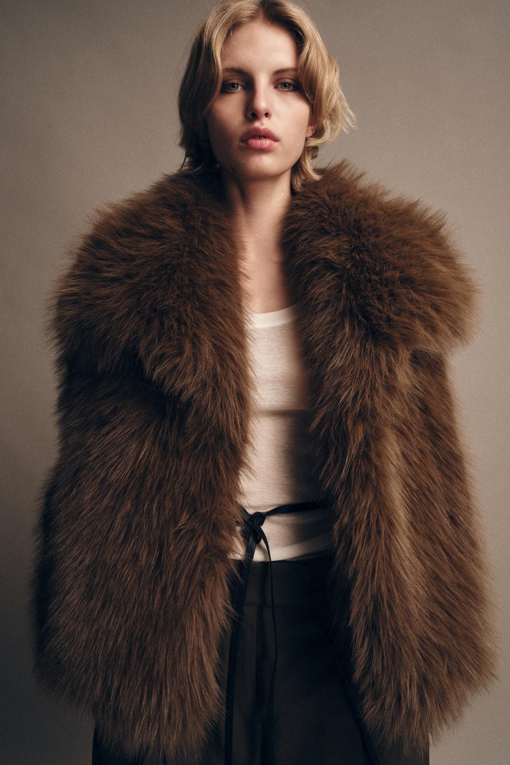 ZW COLLECTION FAUX FUR JACKET