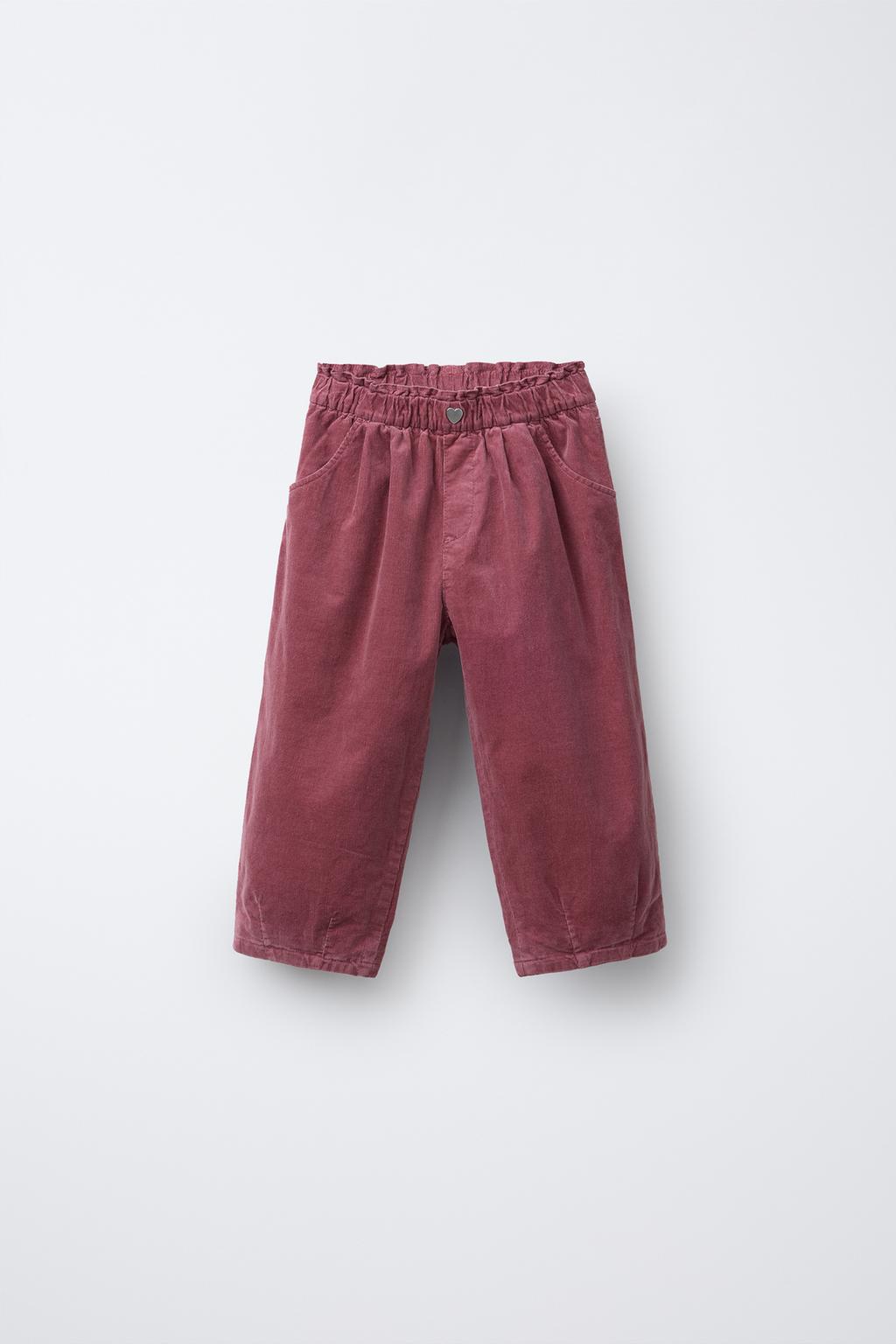 БРЮКИ BAGGY ИЗ ТОНКОГО ВЕЛЬВЕТА С ПОДКЛАДКОЙ