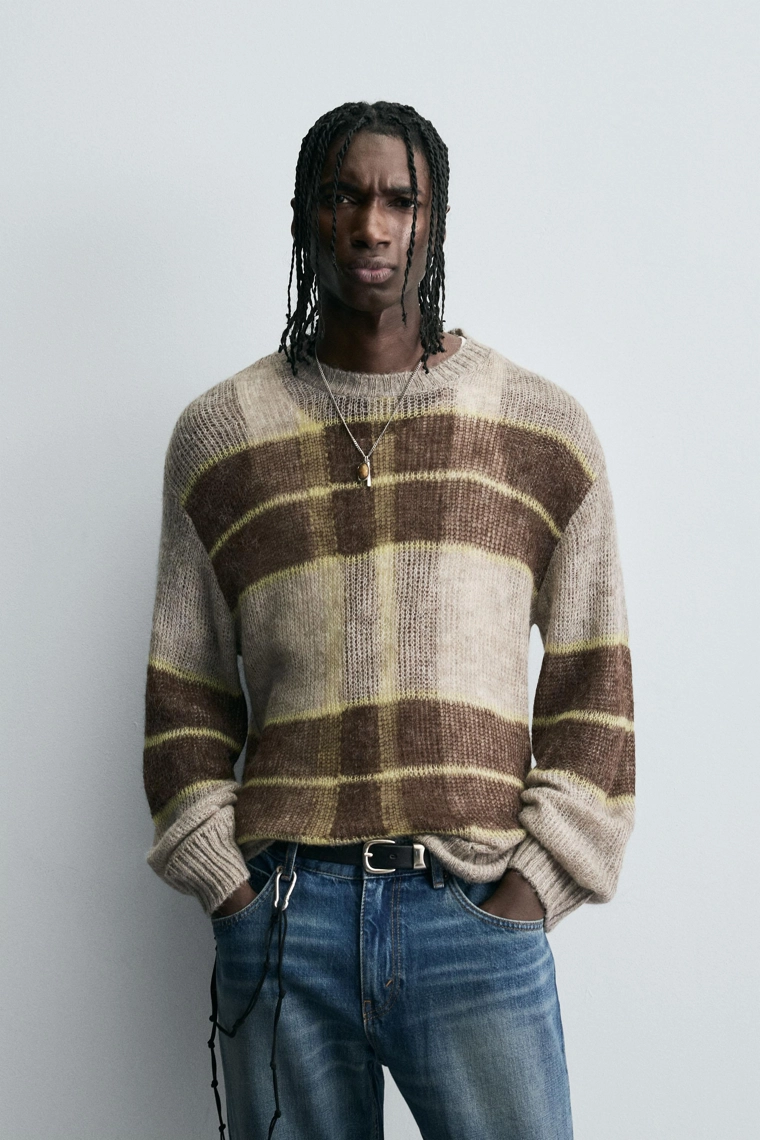 ТРИКОТАЖНЫЙ ДЖЕМПЕР В ПОЛОСКУ