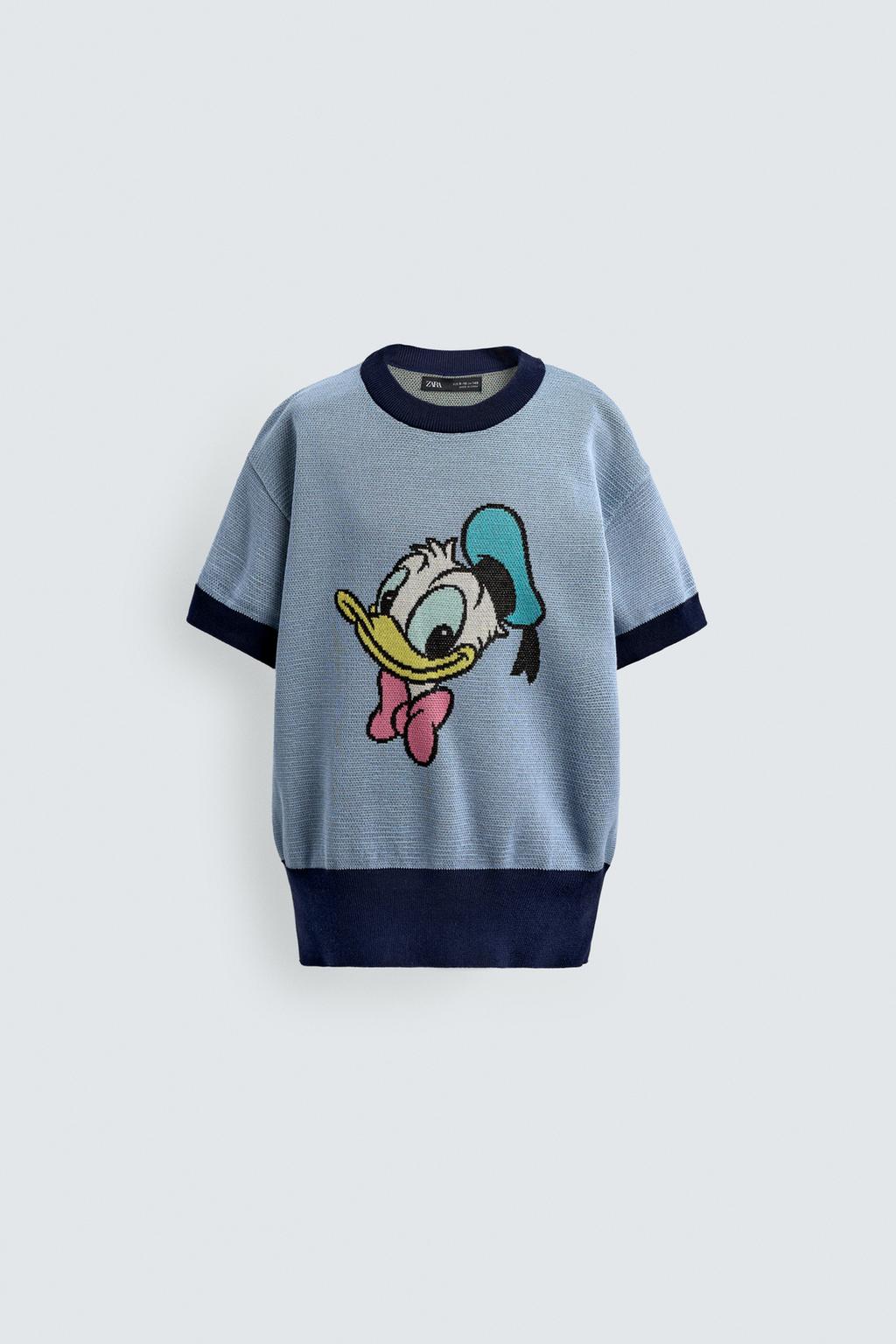ТРИКОТАЖНАЯ ФУТБОЛКА DONALD DUCK HARRY LAMBERT FOR ZARA X DISNEY
