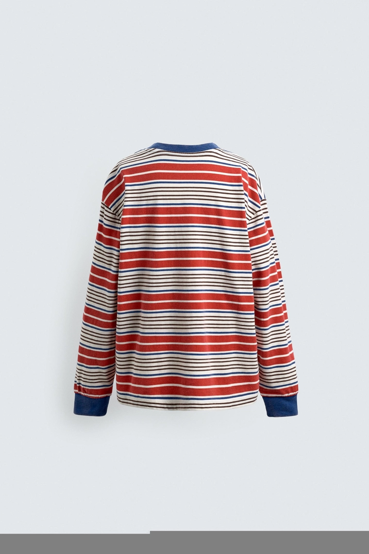 ФУТБОЛКА В ПОЛОСКУ С НАШИВКОЙ HARRY LAMBERT FOR ZARA X DISNEY