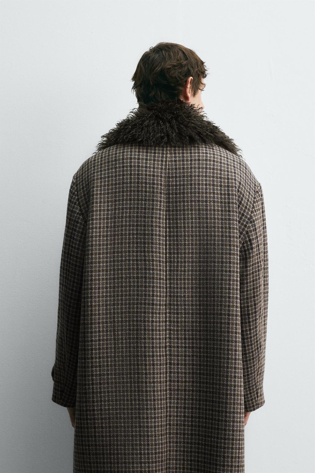 ПАЛЬТО В КЛЕТКУ HARRY LAMBERT ДЛЯ ZARA X DISNEY