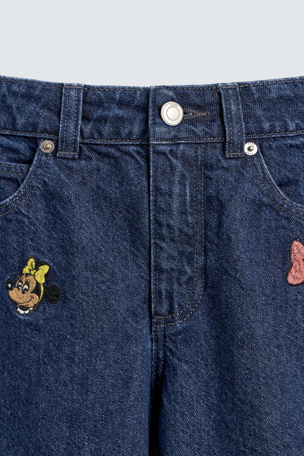 ДЖИНСЫ WIDE FIT С ВЫШИВКОЙ HARRY LAMBERT FOR ZARA X DISNEY
