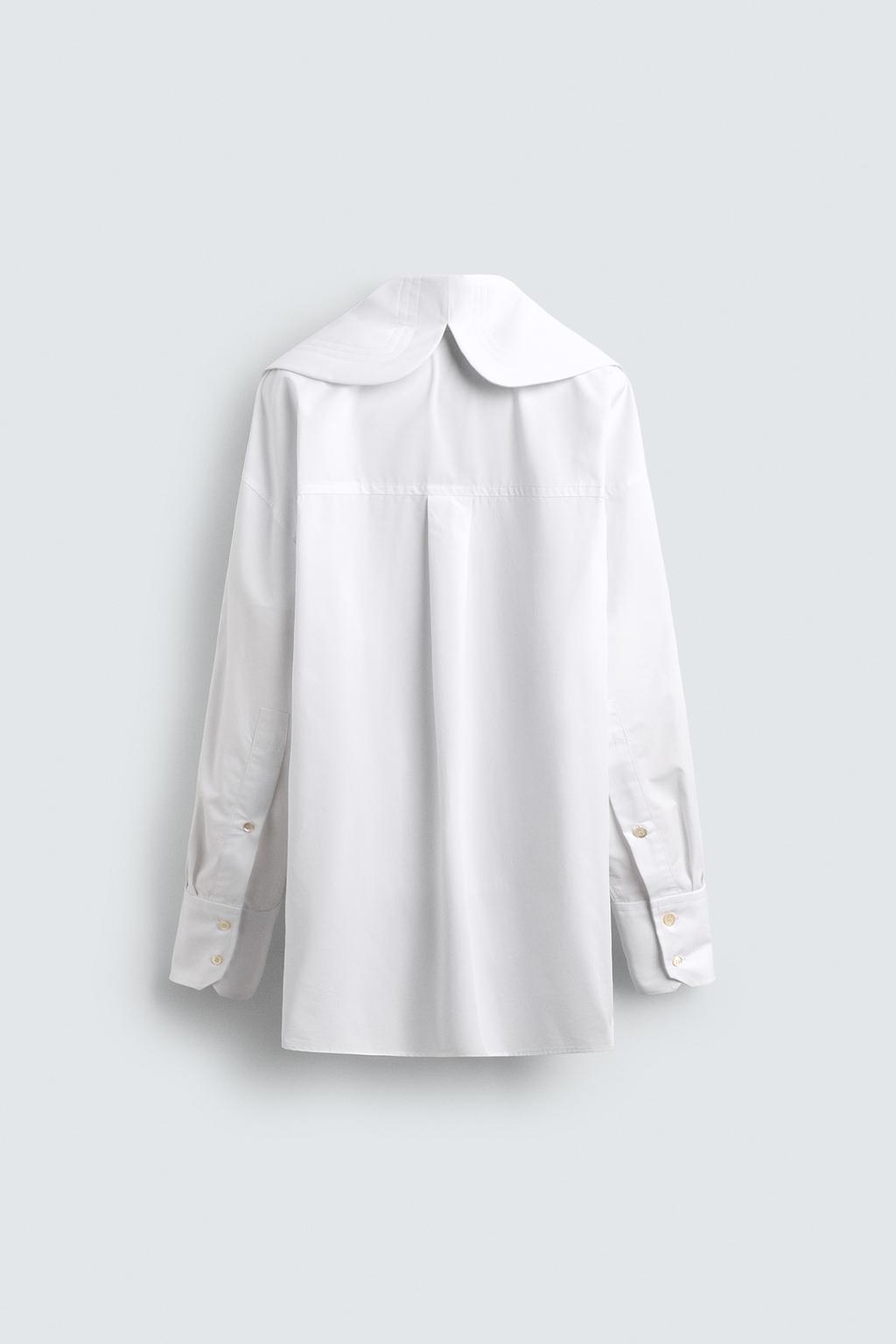 РУБАШКА ИЗ ПОПЛИНА С ДЕКОРИРОВАННЫМ ВОРОТНИКОМ HARRY LAMBERT FOR ZARA X DISNEY