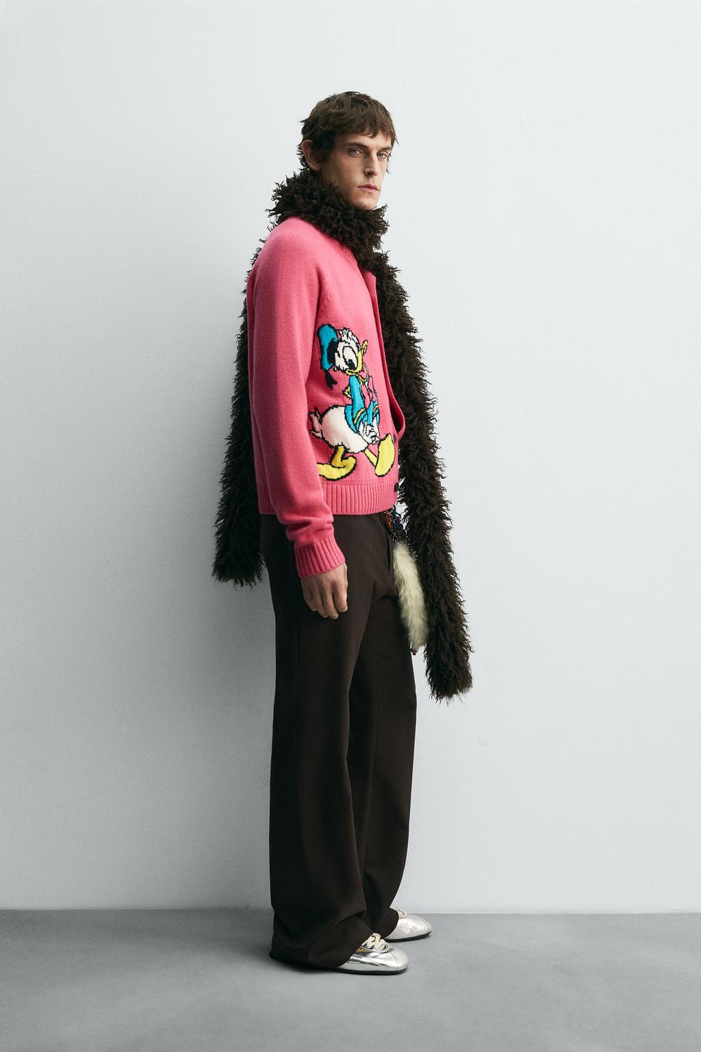 ШЕРСТЯНОЙ КАРДИГАН DONALD DUCK HARRY LAMBERT FOR ZARA X DISNEY
