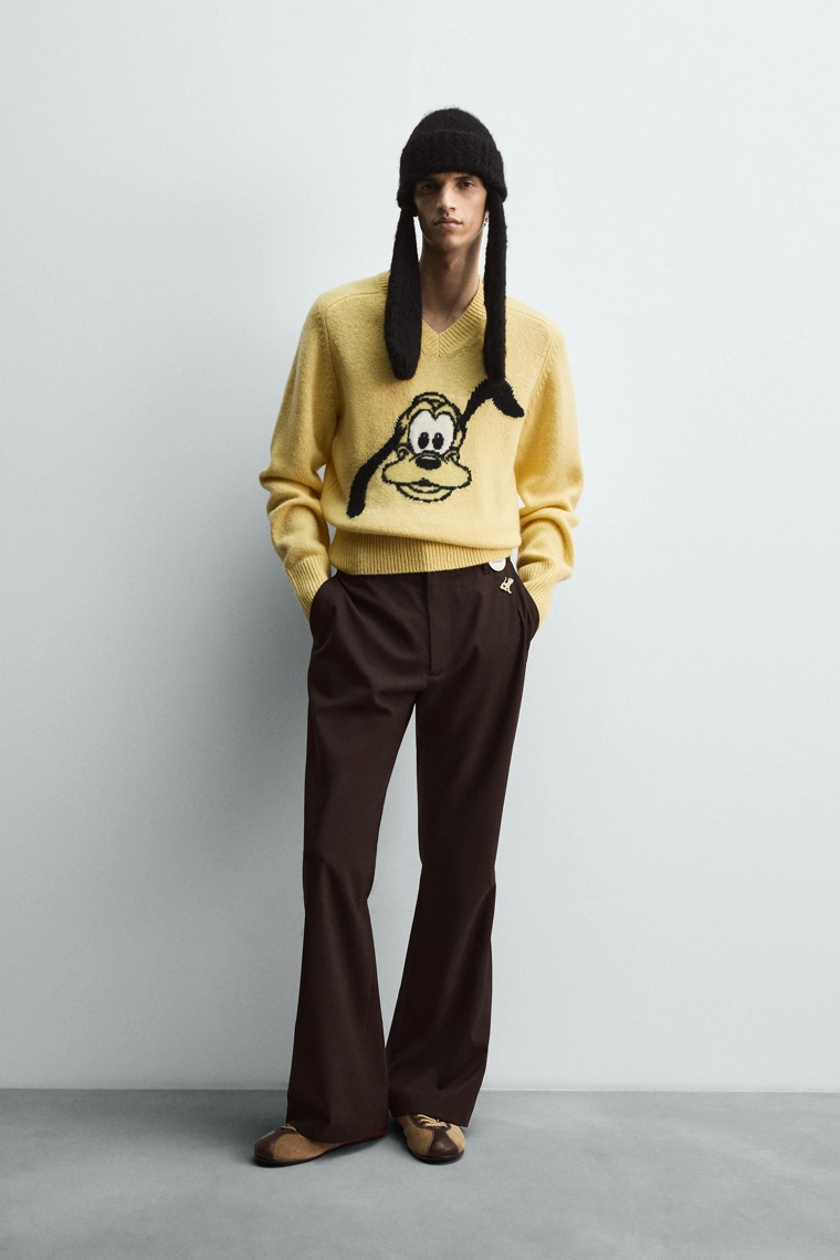 ШЕРСТЯНОЙ ДЖЕМПЕР С ПЛУТО HARRY LAMBERT FOR ZARA X DISNEY